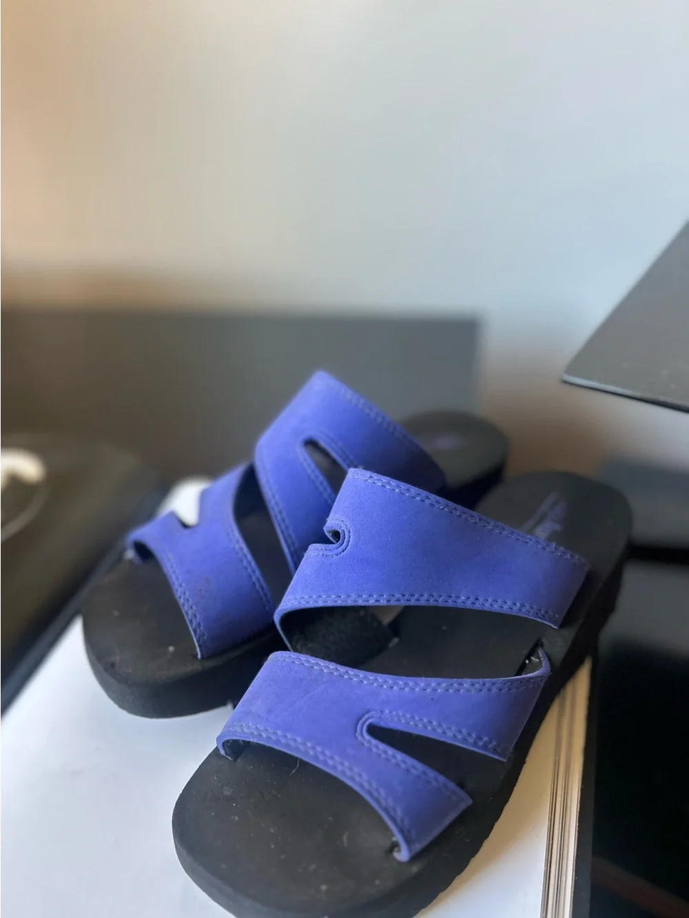 Comfort Straps Xhiliration Blue espradille Slide Sandals for Women 7